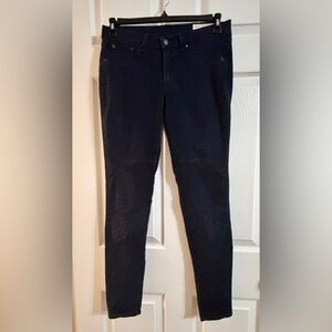 rag & bone Moto Jeans Womens Size 30 Black Denim Biker Knee Stretch Designer